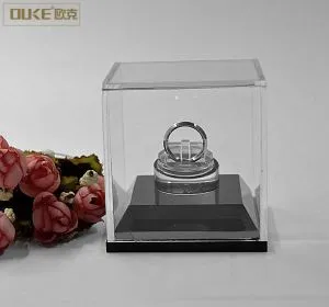 Clear Ring Box acrilico